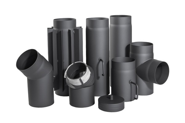 Толстостенные стальные крашеные дымоходы