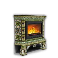 КимрПечь Изразцовая печь Кострома угловой Июль (топка: Ладья-700)