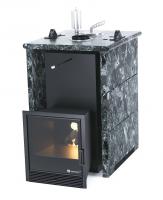 Печь для бани ИзиСтим Анапа в трехстороннем кожухе Пироксенит