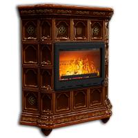 КимрПечь Истра угловой Каштан (комплектация: Облицовка для топок Ладья-600, Antek)