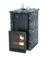 Печь для бани ИзиСтим Сочи в трехстороннем кожухе Пироксенит