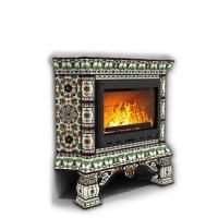 КимрПечь Изразцовая печь Кострома угловой Ноябрь (топка: Ладья-600)