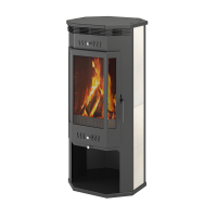  Печь-Камин ASTON 11кВт (180 м3) пристенно-угловой Ø 150мм