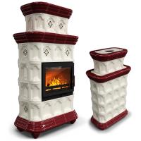 КимрПечь Истра центральный двухъярусный Вишня (комплектация: Ладья-600)