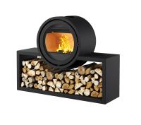 Печь-камин Астов D 600 на подиуме