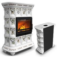 КимрПечь Истра пристенный Птицы (комплектация: Ладья-600)