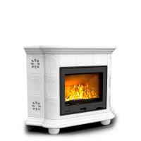 КимрПечь Прованс угловой Белый. Печь-камин  . (топка: Ладья-600)