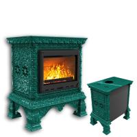 КимрПечь Изразцовая печь Кострома пристенный Волна (топка: Ладья-700) (топка: Ладья-700)