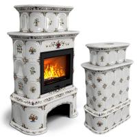 КимрПечь Прованс с дровником центральный двухъярусный Руан (топка: Ладья-600)