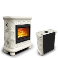 КимрПечь Медальон пристенный Ваниль. Печь отопительная дровяная (топка: Ладья-600) (топка: Ладья-600)