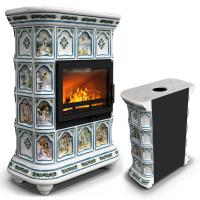 КимрПечь Истра пристенный Фантазия (комплектация: Ладья-700)