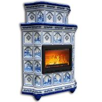 КимрПечь Истра угловой двухъярусный Голландия (комплектация: Облицовка для топки МЛ 700)