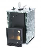 Печь для бани ИзиСтим Анапа в трехстороннем кожухе Змеевик