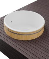 Купель BONDARSPA встраиваемая в террасу. Не полное погружение.