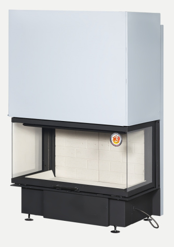 Топка Экокамин Дельта 1000 P три стекла подовое горение