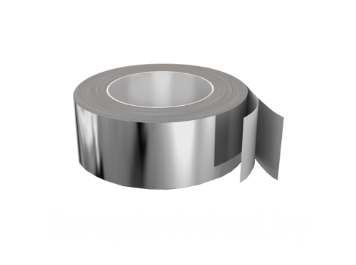 Скотч алюминиевый 50х50 (50мкр) самоклеющийся