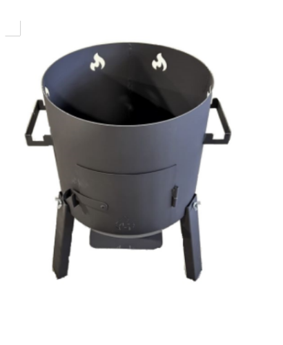 Печь под казан 12л. с дверцей