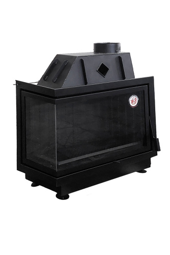 Топка Экокамин Альфа 800 L / R два стекла черный шамот