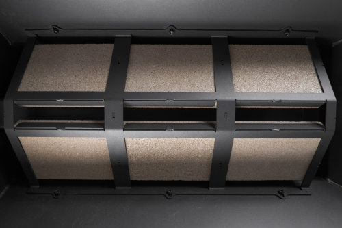 Камин РОДОС  900 ГРАФИТ, шамот белый, шамот черный Экокамин