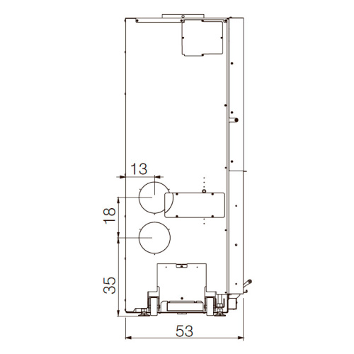 Топка Edilkamin WINDO 70 N NERO (футеровка черного цвета)	