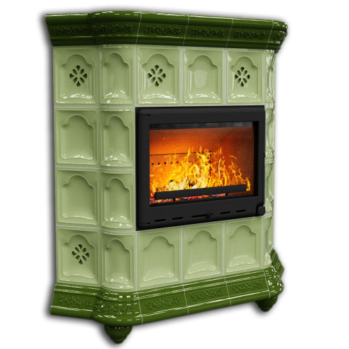 КимрПечь Истра угловой Олива (комплектация: Ладья-700)