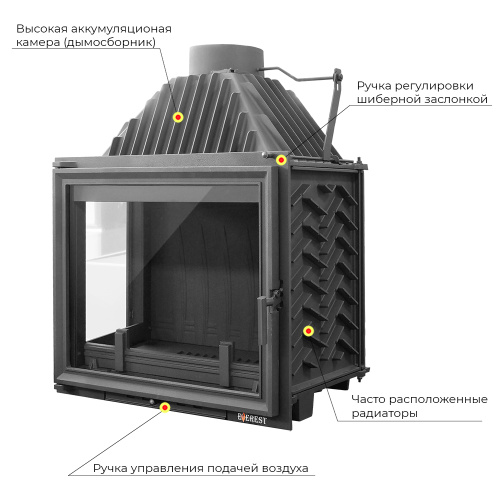 Каминная топка ЭВЕРЕСТ (EVEREST) A16L
