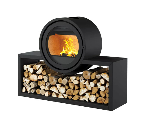 Печь-камин АСТОВ ASTOV D 600 на подиуме