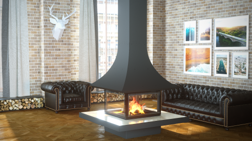 Камин АСТОВ ASTOV ЦЕНТРАЛЬНЫЙ АРТ П4С 800