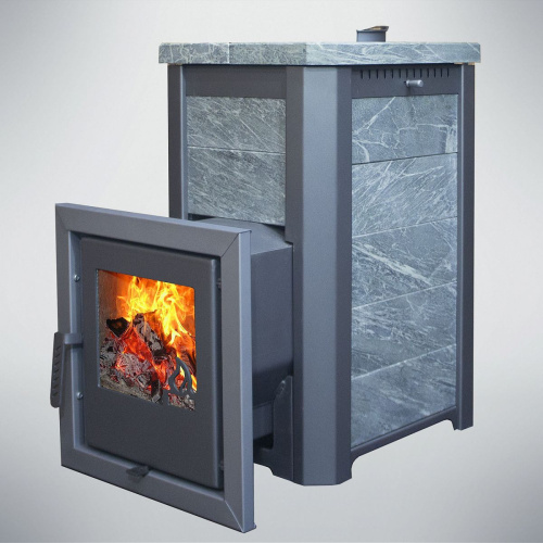 Печь для бани Варвара Сказка мини облицовка Пироксенит