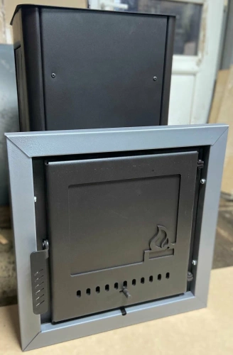 Печь для бани Варвара Паленица укороченная топка стекло