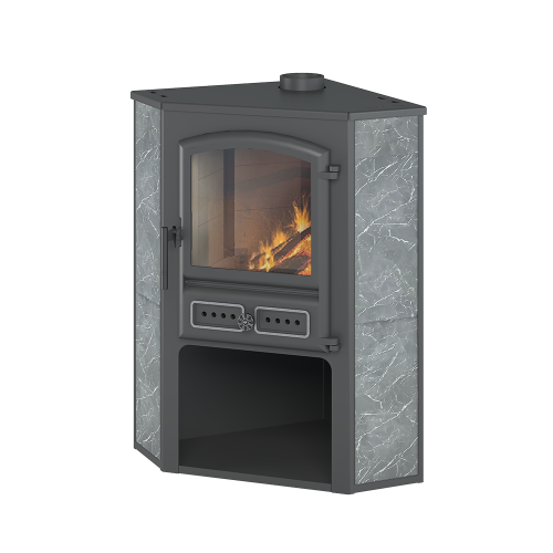 Камин ЭТНА (БКД) угловой  Ø 115мм