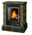 Печь-камин ABX Helvetia KPI, с кафельным цоколем, с допуском воздуха