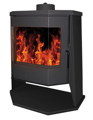 Печь-камин БАВАРИЯ ПАНОРАМА ПРИЗМА с плитой РК189