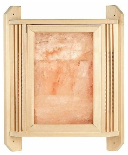 Абажур из Гималайской соли 3 плитки угловой липа