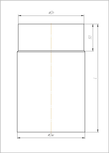 Труба КПД ЧЁРНЫЙ 0,5м (500мм) 