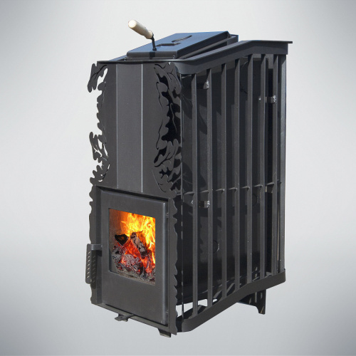 Печь для бани Варвара Терма Каменка мини укороченная стекло