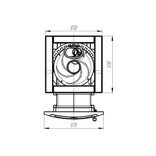 Печь для бани Атмосфера L до 20 м³ в облицовке ПроМеталл