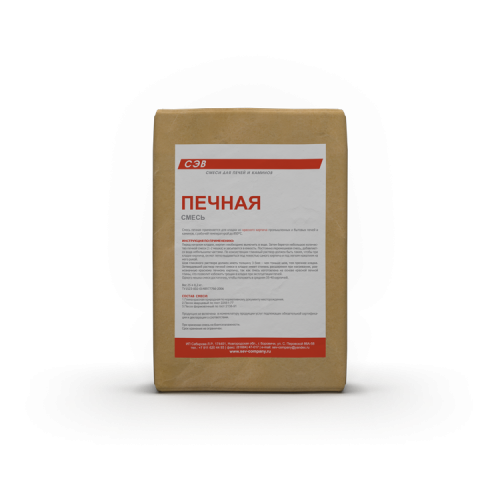 Смесь СЭВ печная кладочная 25кг