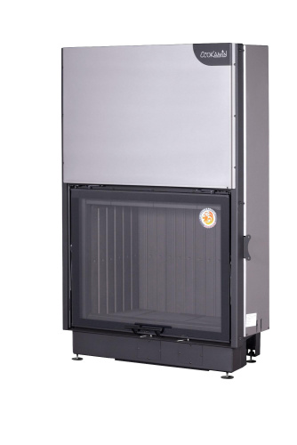 Топка Экокамин ВЕГА 1000 MPB подовое горение принтинг черный шамот