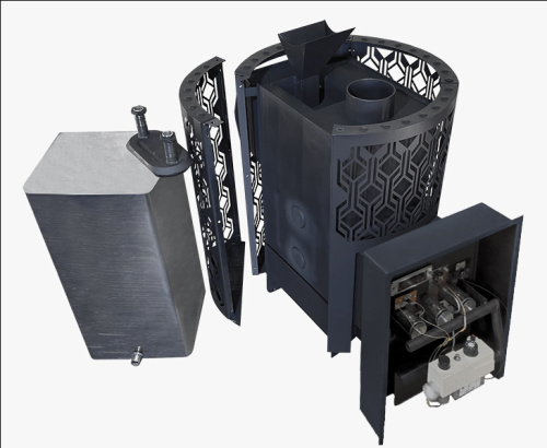 Печь камин для бани Народная 26 Газ