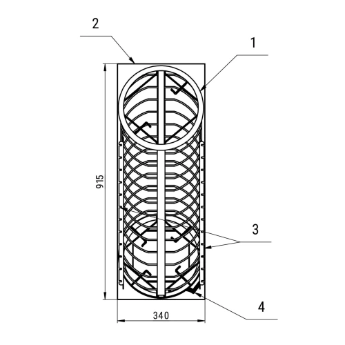 Сетка-каменка натрубная складная ПроМеталл