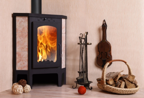 Печь-камин Бавария угловая с плитой РК 123