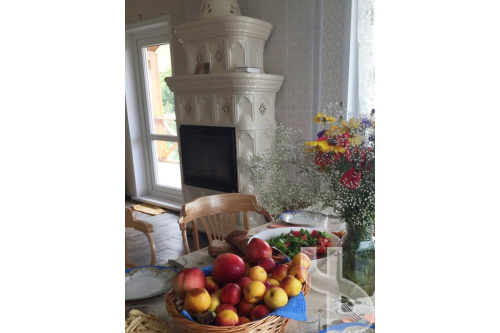 Камин КимрПечь Истра пристенный двухъярусный Ваниль