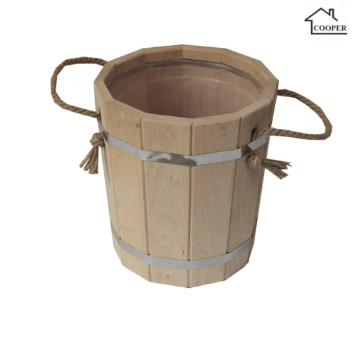Запарник 20л Бондарь (Cooper) с пластиковой вставкой без крышки ольха ЗДП-20
