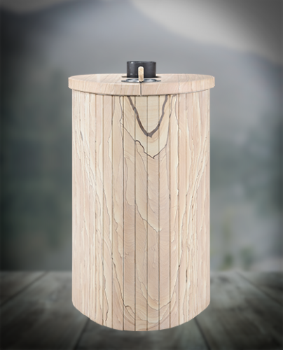 Печь для бани Ферингер Ламель Оптима "Окаменевшее дерево" перенесенный рисунок до 28 м³ (серия ПФ)