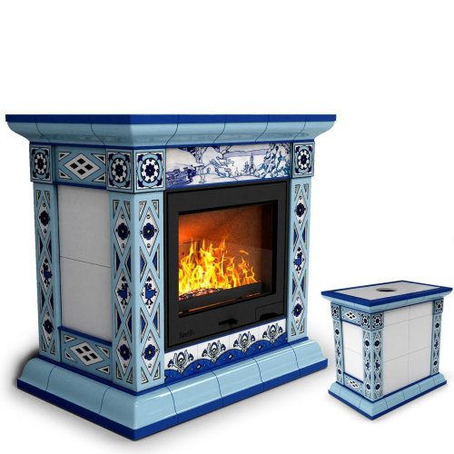 КимрПечь Билибин центральный Зима (топка: Ладья-600) (топка: Ладья-600)