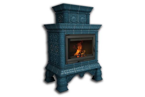 Камин КимрПечь Кострома пристенный двухъярусный Волна