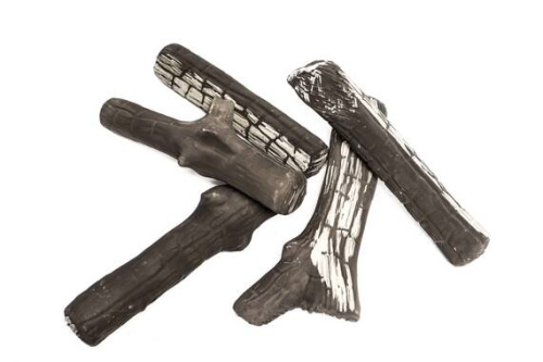 Керамические дрова обгорелые 5 шт