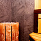 Сауна с печью из Розовой гималайской соли и отделкой абаш и кедр