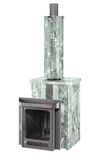 Печь для бани Ферингер Квадра Змеевик+Окаменевшее дерево до 25 м³ (серии ПФ)